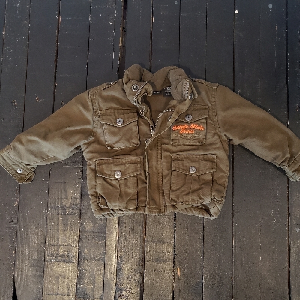 Calvin Klein Jeans Olive Utility Jacket Baby Boy